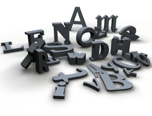 3D Buchstaben – grau